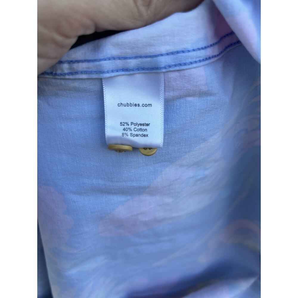 Chubbies Stay Fly Popover Sport Hawaiian Shirt Men's Size Medium CR - Picture 4 of 4